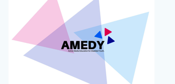 Logo AMEDY (Active Media Education for Disabled Youth)