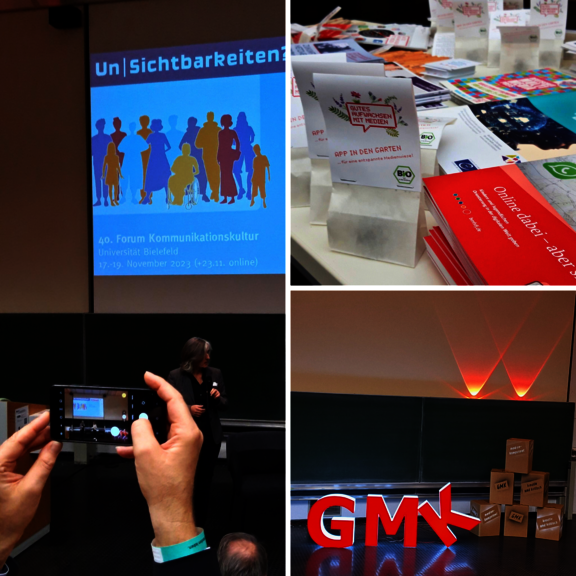 Collage mit Eindrücken zum diejsährigen GMK-Forum  