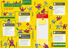 Ansicht: Clever mit Apps - der Sicherheits-Check mit Hacki und Robo 