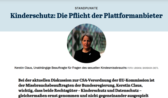 Ansicht: Kinderschutz: Die Pflicht der Plattformanbieter 