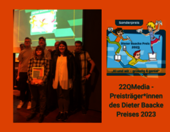 Preisteräger*innen des Dieter Baacke Preises 2023