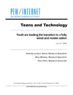 Buchtitel: Teens and Technology  - Jugendliche und Technik