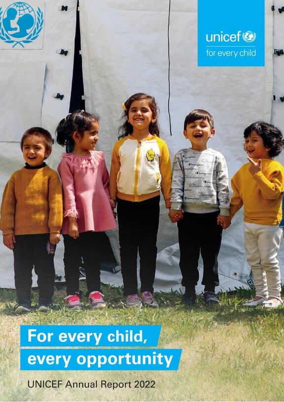 Ansicht: UNICEF Jahresbericht 2022 