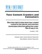 Buchtitel: Teen Content Creators and Consumers - Jugendliche als Online-Gestalter und Konsumenten