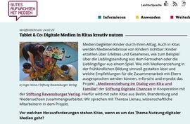 Ansicht: Tablet & Co: Digitale Medien in Kitas kreativ nutzen 
