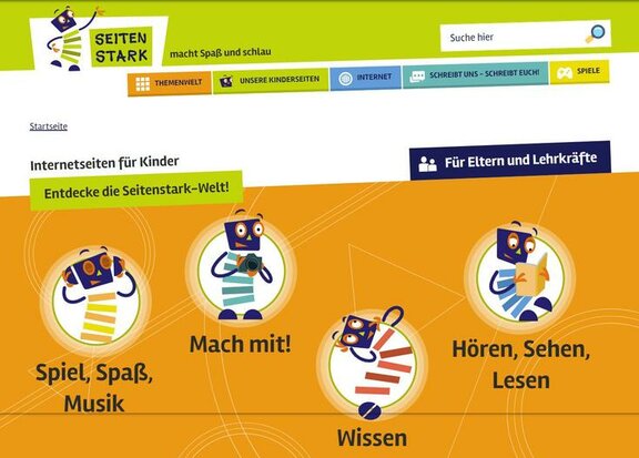 Ansicht: Startseite von Seitenstark