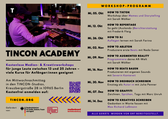 TINCON Acadmey Workshops