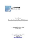 Buchtitel: Nutzung des Internet bei wichtigen Lebensereignissen<br>(Use of the Internet at Major Life Moments)