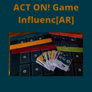 Spielmaterial, das auf einem Tisch liegt.