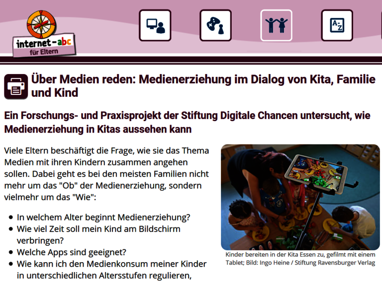 Ansicht: Über Medien reden: Medienerziehung im Dialog von Kita, Familie und Kind 