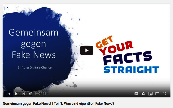 Screenshot Playlist Videos Gemeinsam gegen Fake News! YouTube  