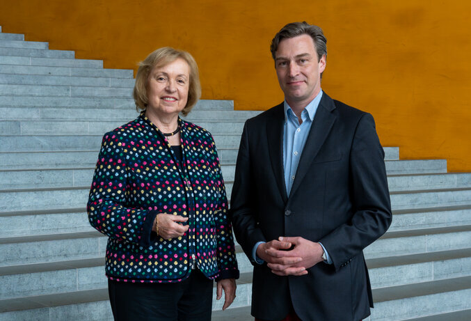Beiratsvorsitzende Prof. Dr. Maria Böhmer und ihr Stellvertreter Dr. Holger Krimmer