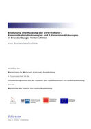 Buchtitel: Bedeutung und Nutzung von IKT und E-Government-Lösungen in Brandenburger Unternehmen