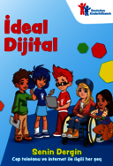 Comicartige Figuren, die digitale Medien in den Händen halten.