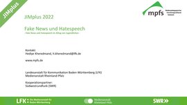 Ansicht: JIMplus 2022 - Fake News und Hatespeech 