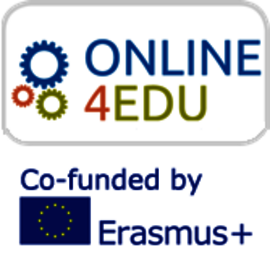 Logo: Online4Edu - Co-funded by Erasmus plus