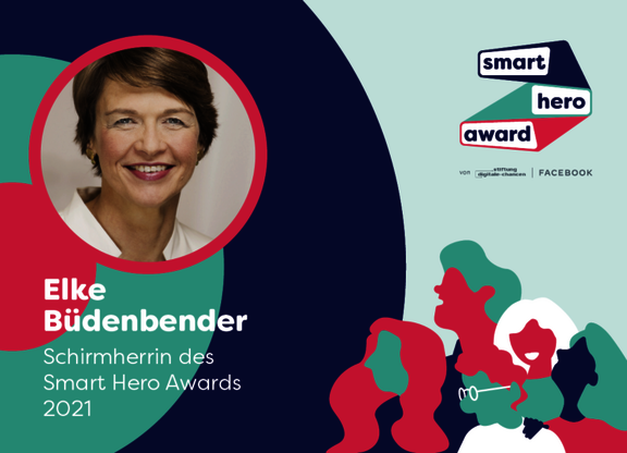 Foto von Elke Büdenbender, die Schirmherrin des Smart Hero Award 2021 ist  