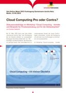 Ansicht: Cloud Computing - Pro oder Contra