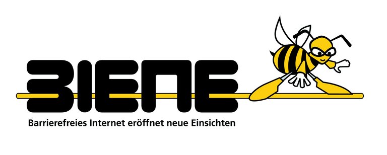 Logo Biene mit Schriftzug