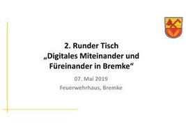 Ansicht: bremke.digital - Präsentation des 2. Runden Tisches 