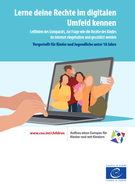 Ansicht: Cover der Broschüre Lerne deine Rechte im digitalen Umfeld kennen
