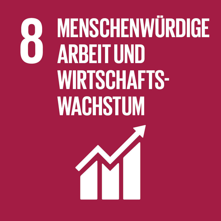 Icon "Menschenwürdige Arbeit und Wirtschaftswachstum"