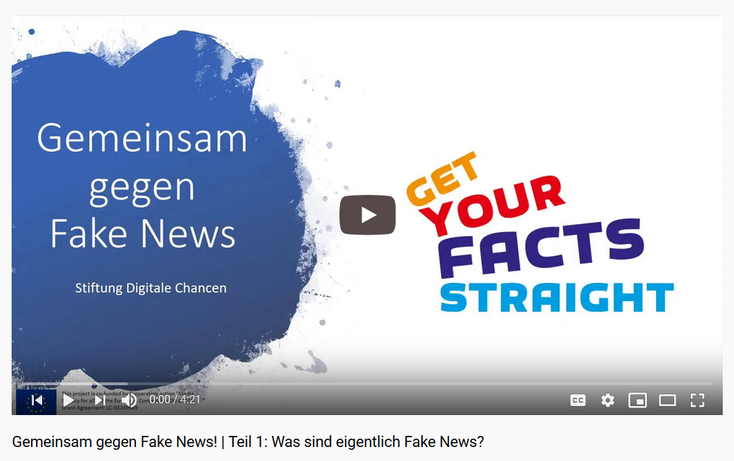 Screenshot Playlist Videos Gemeinsam gegen Fake News! YouTube