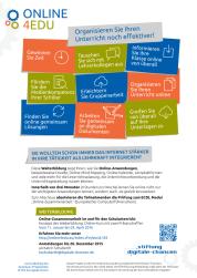Ansicht: Flyer: Weiterbildung "Online-Zusammenarbeit im und für den Unterrichten" 