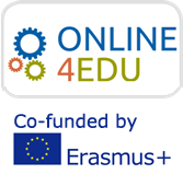 Logo: Online4Edu - Co-funded by Erasmus plus