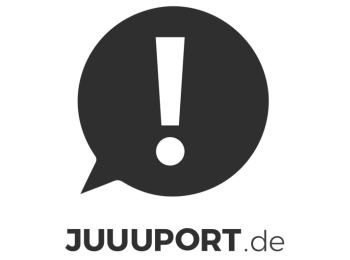 Ausrufezeichen, unter dem JUUUPORt.de steht.