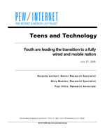 Buchtitel: Teens and Technology  - Jugendliche und Technik