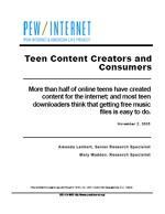 Buchtitel: Teen Content Creators and Consumers - Jugendliche als Online-Gestalter und Konsumenten