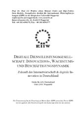 Buchtitel: Digitale Dienstleistungsgesellschaft: Innovations-, Wachstums- und Beschäftigungspotentiale