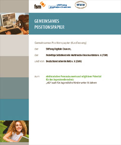 Titelblatt des Positionspapiers zum elektronischen Personalausweis