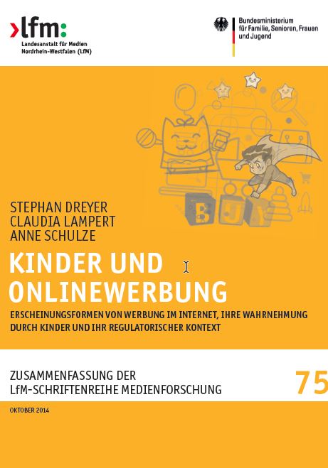 LfM-Schriftenreihe Medienforschung: Kinder und Onlinewerbung